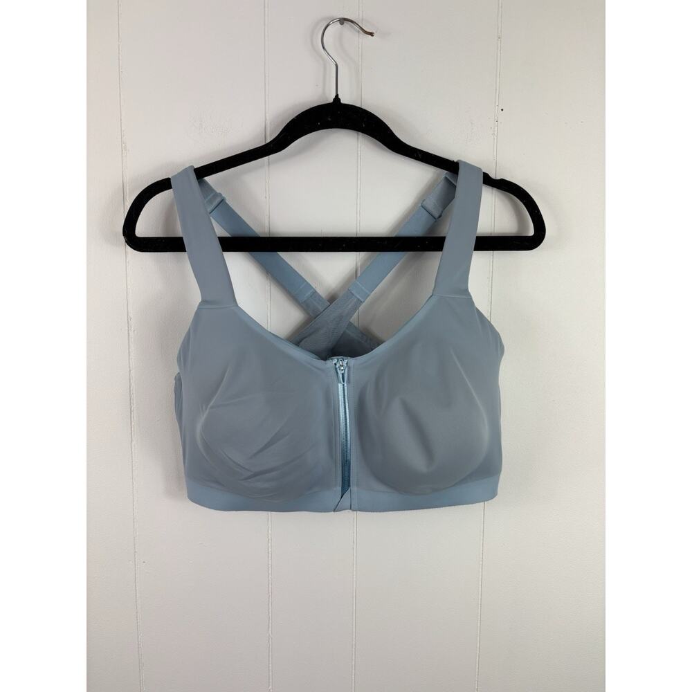 Victoria’s Secret On Point Front zip Maximum Support Bra Bule Women Size 38DDD